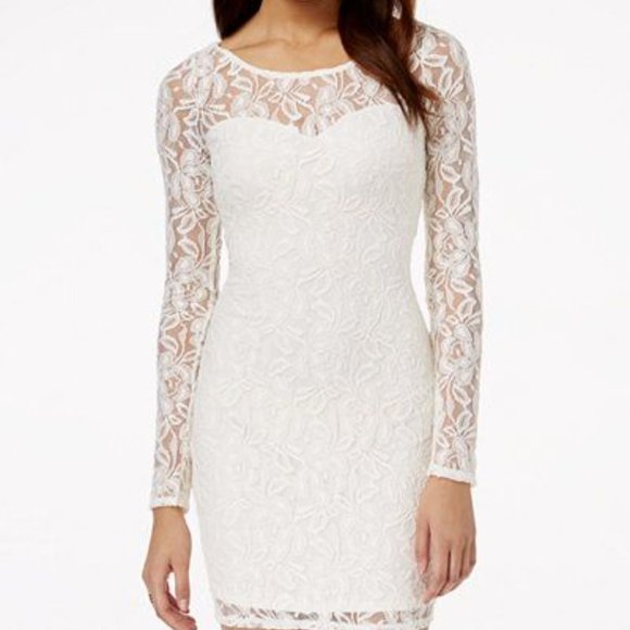 🆕Material Girl Lace Long sleeve Bodycon Dress - Picture 4 of 4